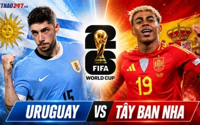 Link xem trực tiếp Uruguay vs Tây Ban Nha hôm nay 27/6 trên VTV