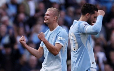 Haaland tỏa sáng, Man City giữ chắc ngôi đầu Ngoại hạng Anh