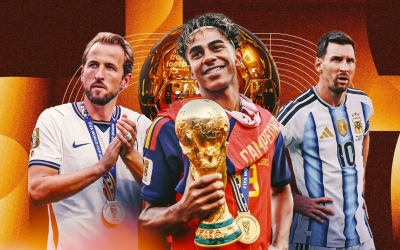 BXH Quả bóng vàng 2026: Lộ cái tên thắng áp đảo Messi, Mbappe