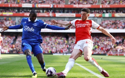 Trực tiếp Arsenal vs Everton, 21h00 hôm nay 24/10