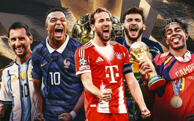 BXH top 10 Quả bóng Vàng 2026: Ngỡ ngàng với vị trí Mbappe, Messi