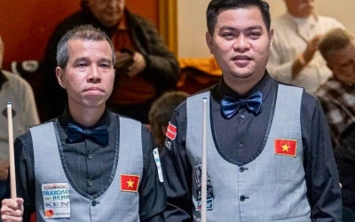 Thắng đẹp chủ nhà Đức, carom 3 băng Việt Nam lần thứ hai vô địch thế giới