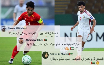 CĐV UAE đồng loạt phản ứng trước trận tứ kết gặp U23 Việt Nam