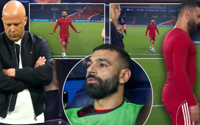 Khoảnh khắc đau lòng của Salah trong ngày Liverpool bại trận