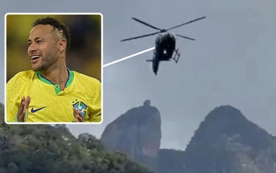 Neymar đáp trực thăng gần 400 tỷ VNĐ hội quân cùng ĐT Brazil