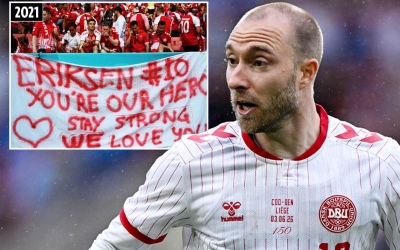 Christian Eriksen lại đột quỵ trên sân, ám ảnh Euro 2021 ùa về