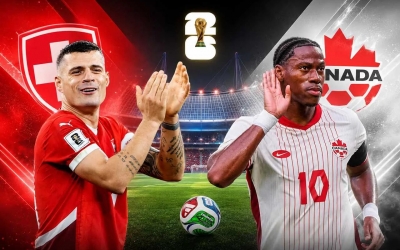 VTVgo VTV3 trực tiếp Thụy Sĩ vs Canada, 2h00 ngày 25/6 - World Cup 2026