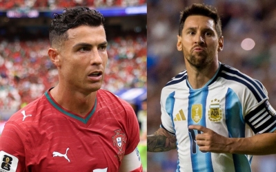 Vừa ghi 2 bàn, Ronaldo có động thái ngỡ ngàng với Messi tại World Cup