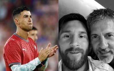 Ronaldo lên tiếng về sự ra đi của bố Messi