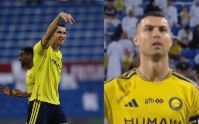 Ronaldo gây sốt với màn ăn mừng bí ẩn