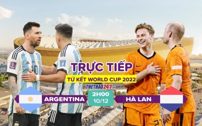 Trực tiếp Argentina vs Hà Lan: Messi đối đầu Van Dijk