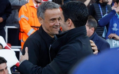 Mikel Arteta thừa nhận 1 điều về Luis Enrique trước trận Arsenal vs PSG