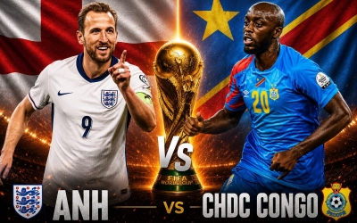 Xem trực tiếp Anh vs Congo - World Cup 2026 ở đâu?