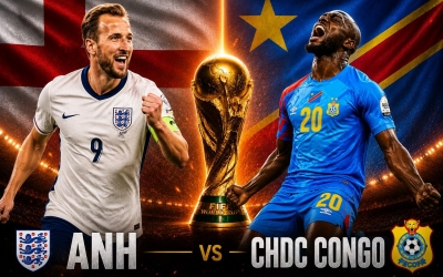 Dự đoán bàn thắng, góc & thẻ phạt Anh vs Congo - World Cup 2026