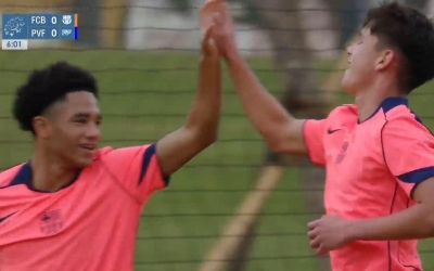 Trực tiếp U16 PVF 0-1 U16 Barcelona: Bàn thua sớm