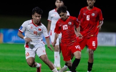 Trực tiếp bóng đá U17 Việt Nam 1-0 U17 Yemen: Bàn thắng quý giá