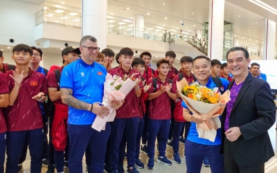 U17 Việt Nam chính thức về nước sau tấm vé World Cup lịch sử