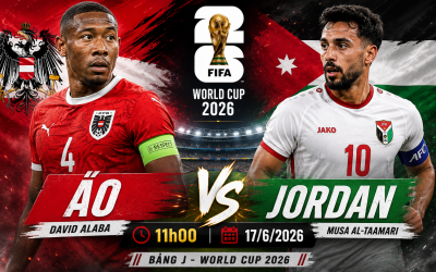 Đội hình mạnh nhất Áo vs Jordan: David Alaba lại là niềm hy vọng