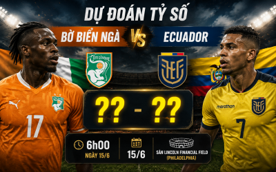 Dự đoán tỷ số Bờ Biển Ngà vs Ecuador: Số bàn thắng cực ít