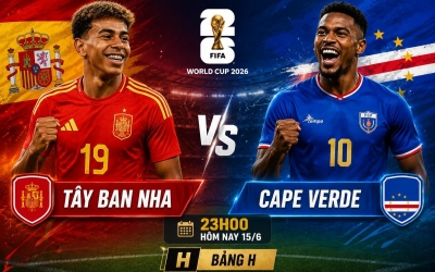 Trực tiếp bóng đá Tây Ban Nha vs Cape Verde: Đã có đội hình