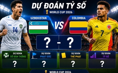 Dự đoán tỷ số Uzbekistan vs Colombia: Bất ngờ quá lớn