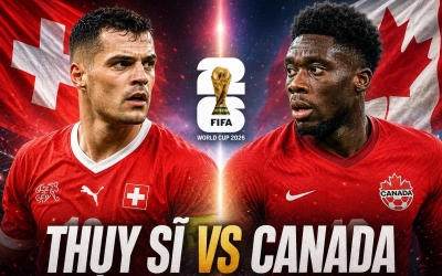 Trực tiếp bóng đá Thụy Sĩ vs Canada, 2h00 hôm nay 25/6