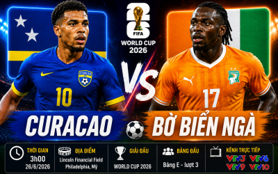Xem trực tiếp Curacao vs Bờ Biển Ngà - World Cup 2026 ở đâu?
