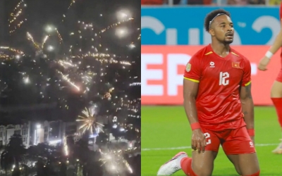 NÓNG: CĐV Indonesia bắn pháo hoa, ĐT Việt Nam bị mất ngủ