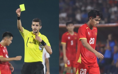 NÓNG: Trọng tài mắc sai lầm nghiêm trọng, U20 Việt Nam nhận thẻ đỏ oan