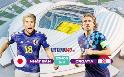 Trực tiếp Nhật Bản vs Croatia, 22h hôm nay 05/12 trên VTV2