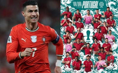 CHÍNH THỨC: ĐT Bồ Đào Nha chốt đội hình cực mạnh dự World Cup, Ronaldo dẫn đầu