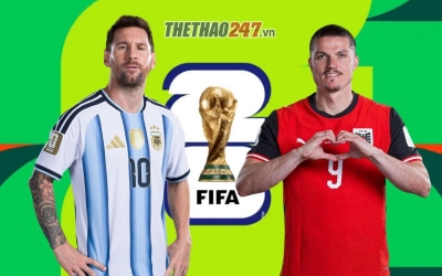 Trực tiếp bóng đá Argentina vs Áo, 0h00 hôm nay 23/6