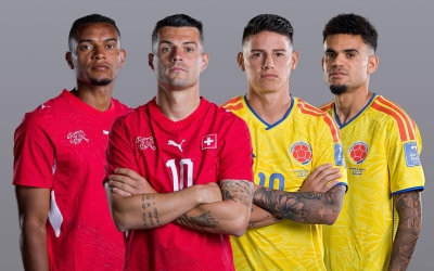 Xem trực tiếp Thụy Sĩ vs Colombia - Vòng 1/8 World Cup 2026 ở đâu?
