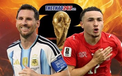 Trực tiếp bóng đá Argentina vs Thụy Sĩ, 8h00 hôm nay 12/7