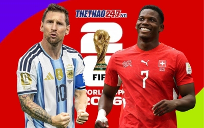 Link xem trực tiếp Argentina vs Thụy Sĩ hôm nay 12/7 trên VTV - Tứ kết World Cup 2026