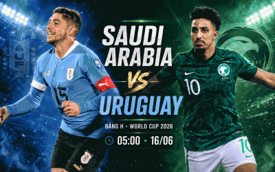 Dự đoán bàn thắng, góc & thẻ phạt Saudi Arabia vs Uruguay - World Cup 2026