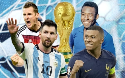 Top chân sút vĩ đại nhất World Cup: Ronaldo xếp nhì, đẳng cấp top 1