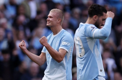 Haaland tỏa sáng, Man City giữ chắc ngôi đầu Ngoại hạng Anh
