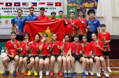 Bóng bàn trẻ Việt Nam chuẩn bị hành trình chinh phục Đông Nam Á