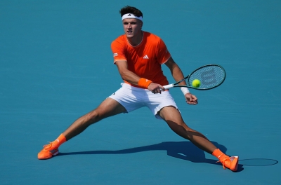 Đương kim vô địch Miami Open 'ngã ngựa' sau gần 3 tiếng quần thảo