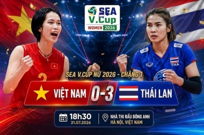 Lịch thi đấu bóng chuyền nữ SEA V.Cup 2026 chặng 2