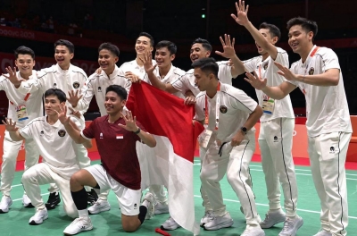 Địa chấn ASIAD 2026: Indonesia ngược dòng không tưởng, lật đổ Trung Quốc giành HCV cầu lông đồng đội nam