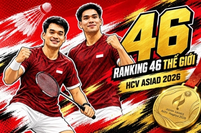 Thắng ngoạn mục, Indonesia thêm một lần gieo sầu cho cầu lông Trung Quốc tại ASIAD 2026