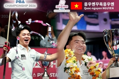 CHÍNH THỨC: Cơ thủ Việt Nam đi vào lịch sử với chức vô địch PBA Tour trên đất Hàn Quốc