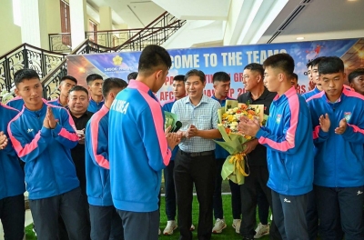 Đối thủ cuối cùng của tuyển Việt Nam chính thức có mặt tại Phú Thọ