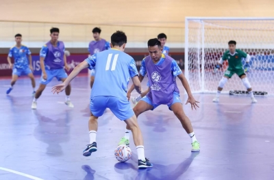 Tuyển futsal Việt Nam tập làm quen sân thi đấu chính thức