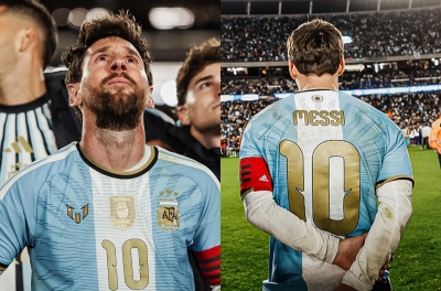 Bí ẩn hai chiếc sừng trên số áo 10 của Messi được giải đáp