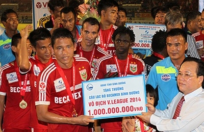 Bình Dương tốn bao nhiêu tiền để giành được chức vô địch V-League 2014?