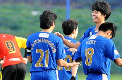 30 cầu thủ Thái Lan ăn tập tại Leicester City nuôi mộng W.C