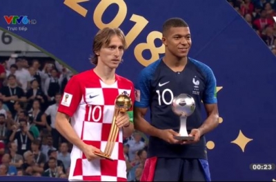 Mbappe - Modric nhận giải thưởng cá nhân quan trọng tại World Cup 2018